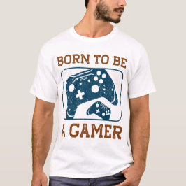 Born för att bli spelare t shirt