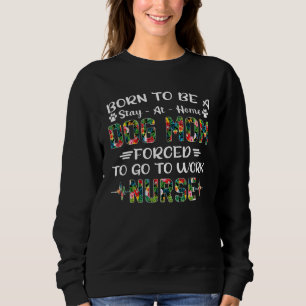 Born för att bli uppehållen hemma i Hund Mamma tvi T Shirt