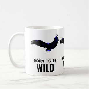 Born för att bli Vild Örn Motiveringsverk Kaffemugg
