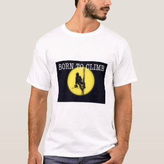 Born för att klättra upp på den arboristiska Träd- T Shirt
