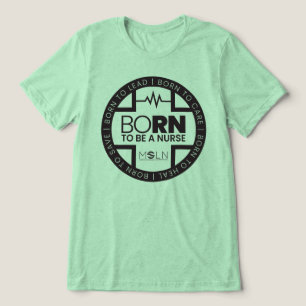 Born för att vara ett sjukligt ljus Färg Tri-Blend T Shirt