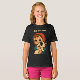 Born för att vara varsam" Ljud och lammbild T Shirt