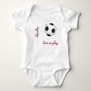 Born för fotboll Personalize Namn Cute T Shirt