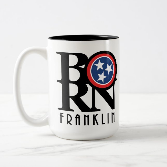 BORN Franklin Tennessee 15oz Två-Tonad Mugg (Vänster)