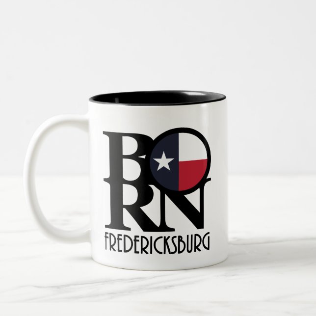 BORN Fredericksburg TX Två-Tonad Mugg (Vänster)