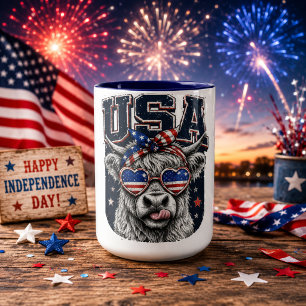 Born Free Eagle Patriotisk 250 År USA Mugg