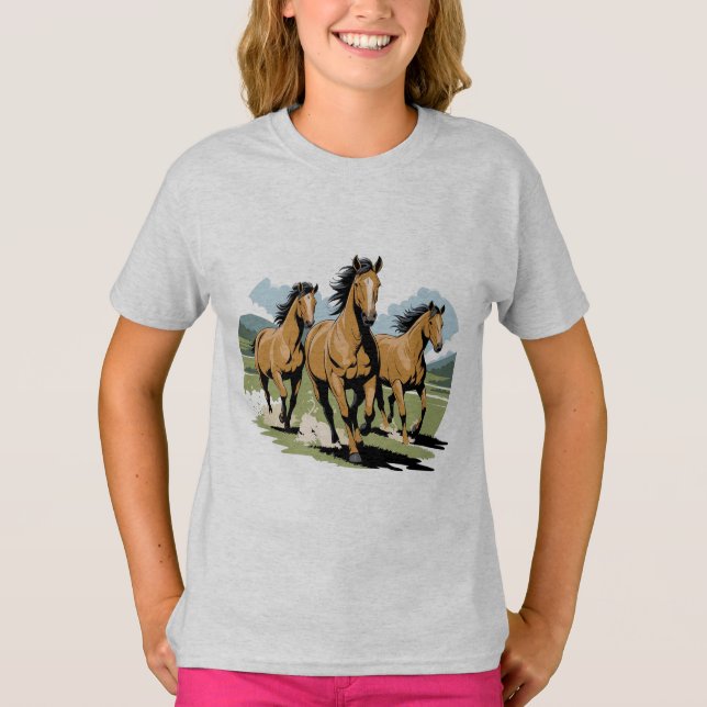 BORN FREE HORSE T SHIRT (Framsida)