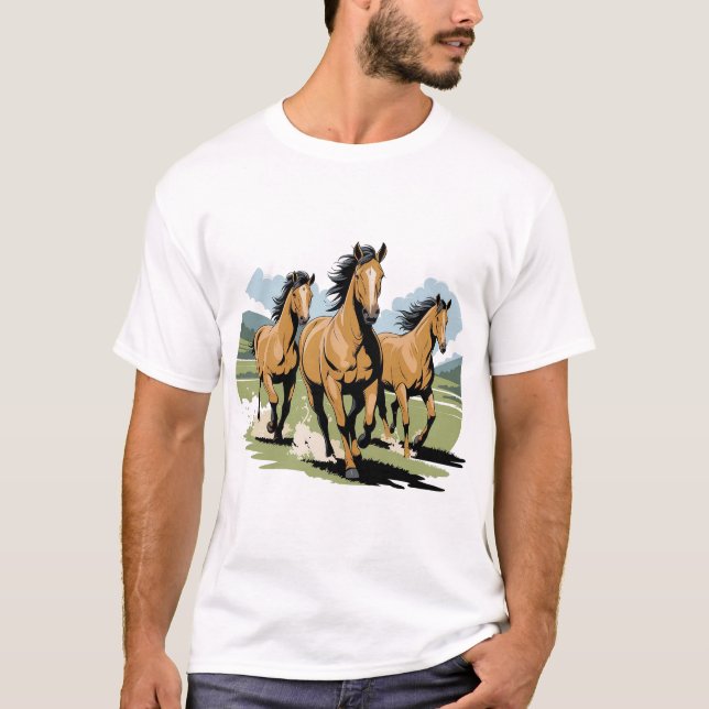 BORN FREE HORSE T SHIRT (Framsida)