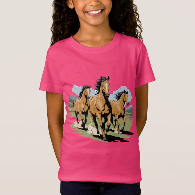 BORN FREE HORSE T SHIRT (Framsida)
