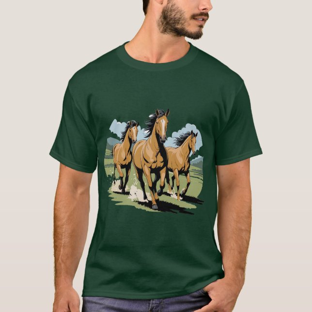 BORN FREE HORSE T SHIRT (Framsida)