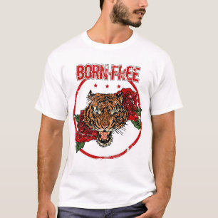 Born Free: Majestätisk Tiger Konstsamling T Shirt