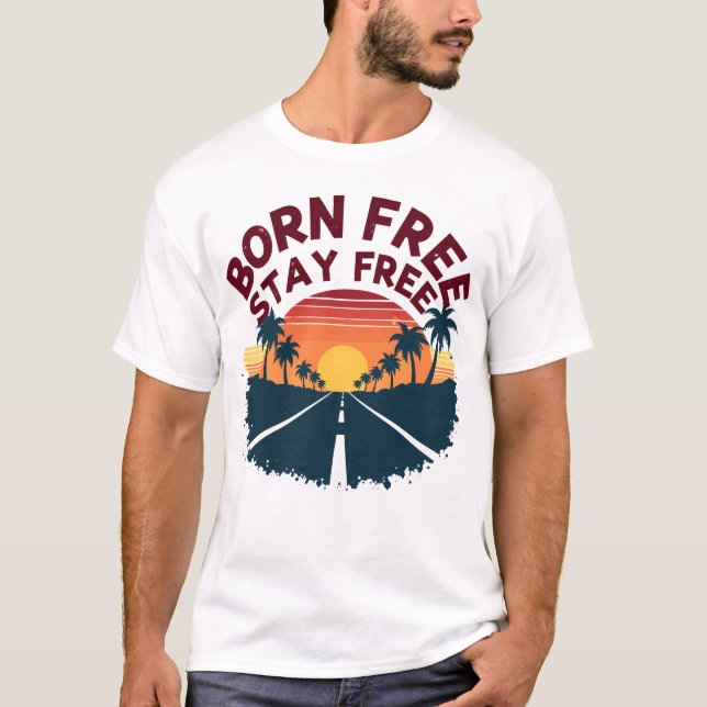 Born Free Retro Tee (Framsida)