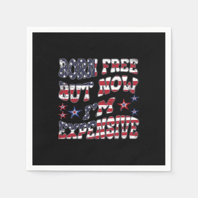 Born gratis, men nu är jag dyrbar klassisk pappersservett (Framsidan)