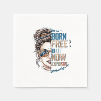 Born gratis men nu dyrbar - Messy Bun Woman Pappersservett