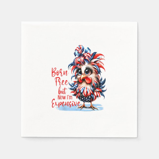 Born gratis men nu dyrbar - Messy Bun Woman Pappersservett (Framsidan)