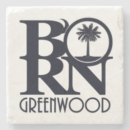 BORN Greenwood South Carolina Stone Underlägg
