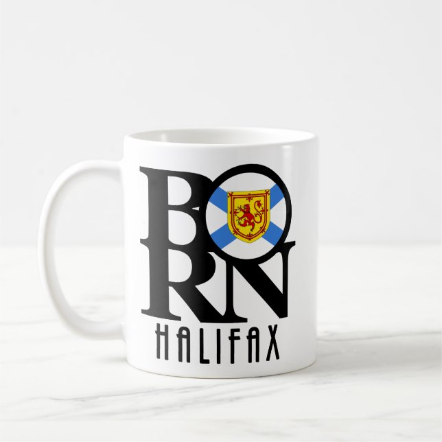BORN Halifax Nova Scotia 11oz Kaffemugg (Vänster)
