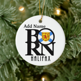 BORN Halifax Nova Scotia Julgransprydnad Keramik