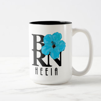 BORN Heeia Blue Hibiscus 15oz Två-Tonad Mugg