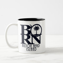 BORN Hilton Head Island 11oz Two-Tone Coffee Mugg