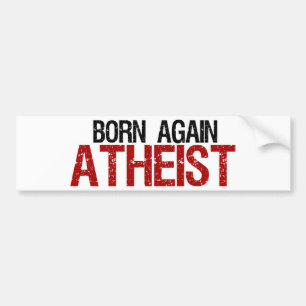 Born igen Atheist Bildekal