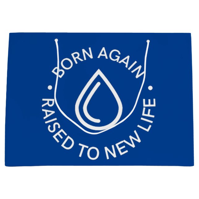 Born igen Baptism Gift Bag (Framsidan)