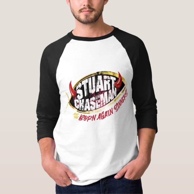 Born igen Sinners Jersey T Shirt (Framsida)