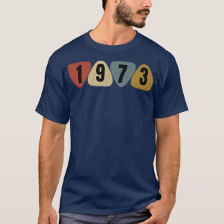 Born In 1973 Guitarist Guitar Pick Music Birthday  T Shirt