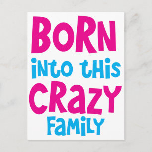 BORN in i den här CRAZY-familjen! Vykort