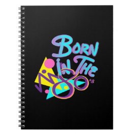 Born-in-the-80-talets Coola Age Art Anteckningsbok