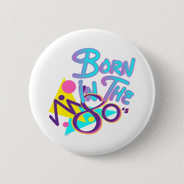 Born-in-the-80-talets Coola Age Art Knapp (Framsida)