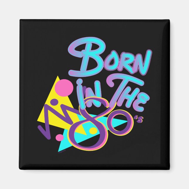 Born-in-the-80-talets Coola Age Art Magnet (Framsidan)