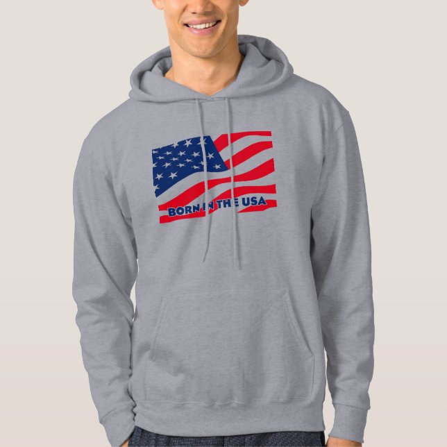 Born in the USA Hoodie (Framsida)