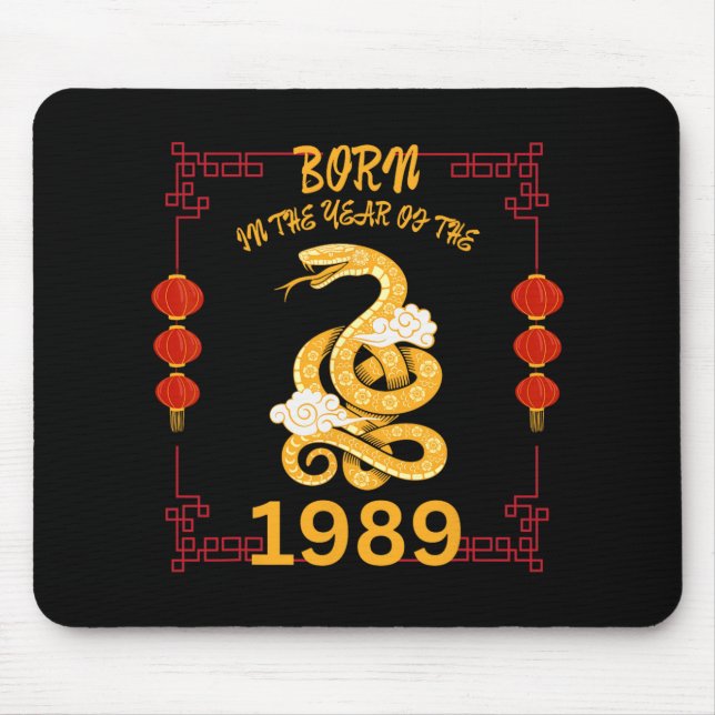 Born In The Year Of The Snake 1989 Chinese New Yea Musmatta (Framsidan)