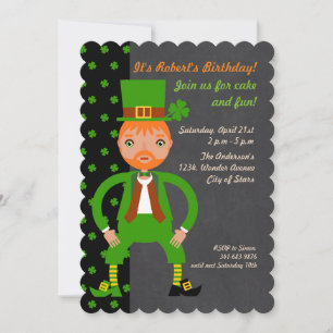 Born Irish födelsedagsfest Inbjudningar