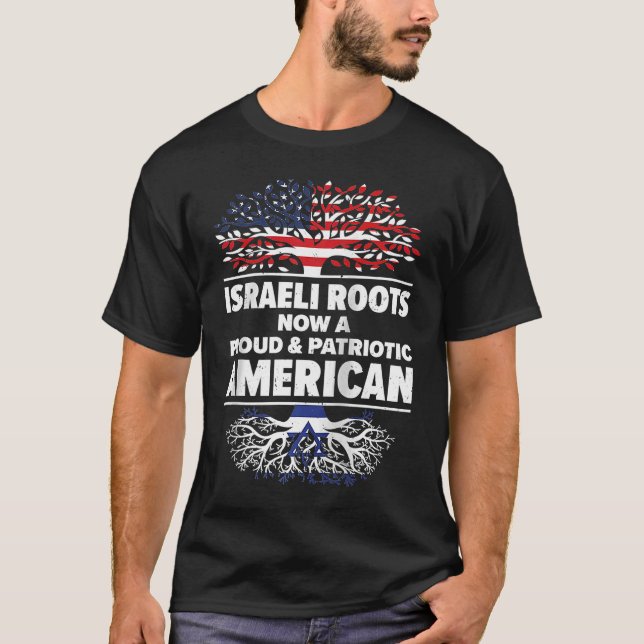 Born Israeli Israel American USA Citizenship Ragla T Shirt (Framsida)