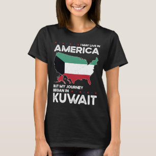 Born Kuwaiti Kuwait American Citizmedborgarskap T Shirt