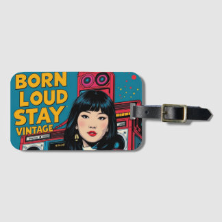 Born Loud Stanna Vintage Bagagebricka