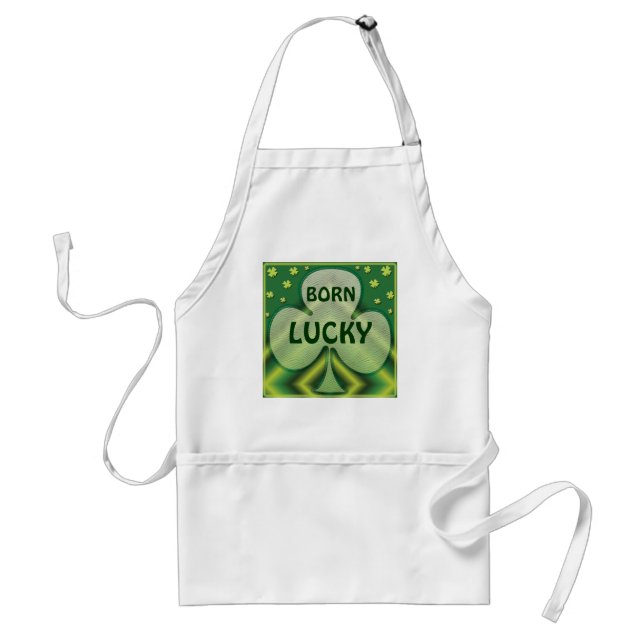 BORN LUCKY APRON FÖRKLÄDE (Framsidan)
