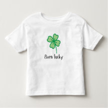 Born Lucky småbarn t-shirt
