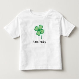 Born Lucky småbarn t-shirt