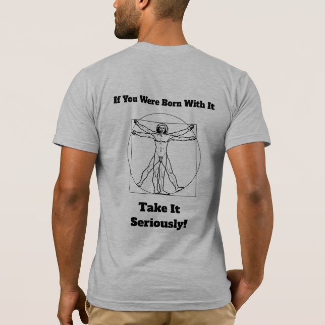 Born Male tar det på allvar Manar T-Shirt Grått (Baksida)