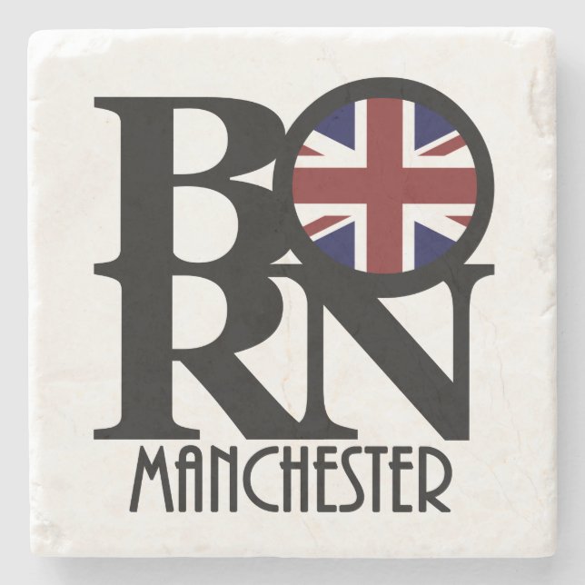 BORN Manchester England Stenunderlägg (Framsidan)