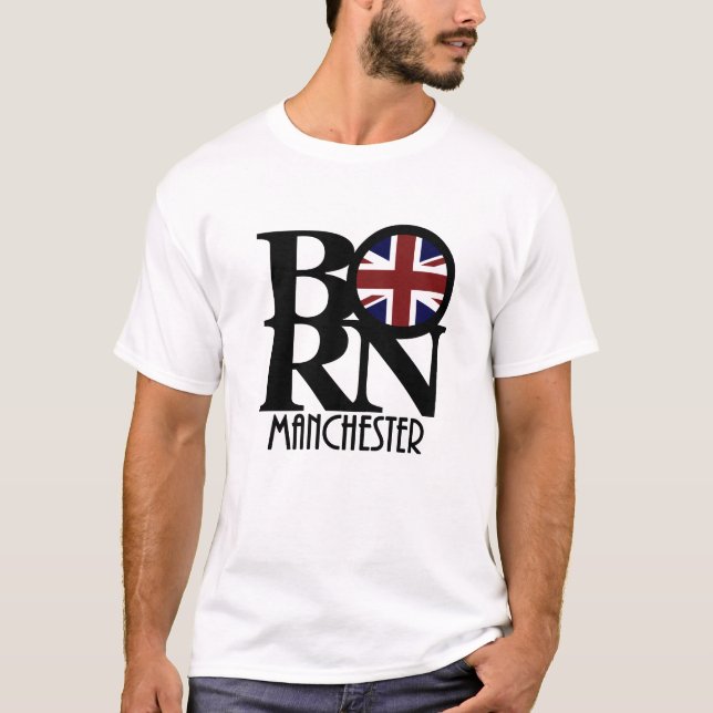 BORN Manchester England T Shirt (Framsida)