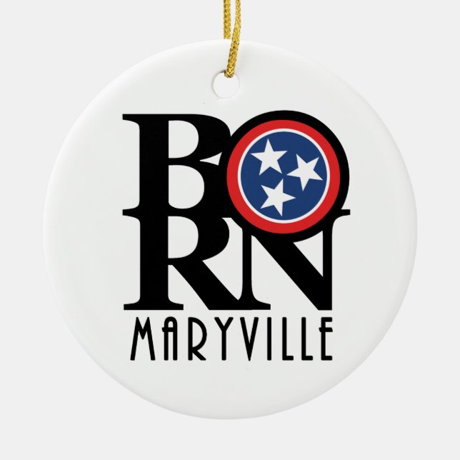 BORN Maryville Julgransprydnad Keramik (Framsidan)