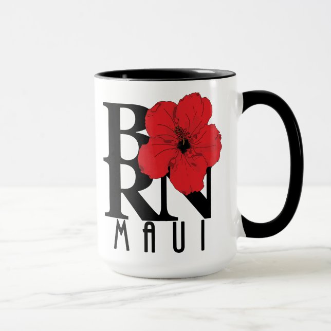 BORN Maui Red Hibiscus 15oz Mugg (Höger)