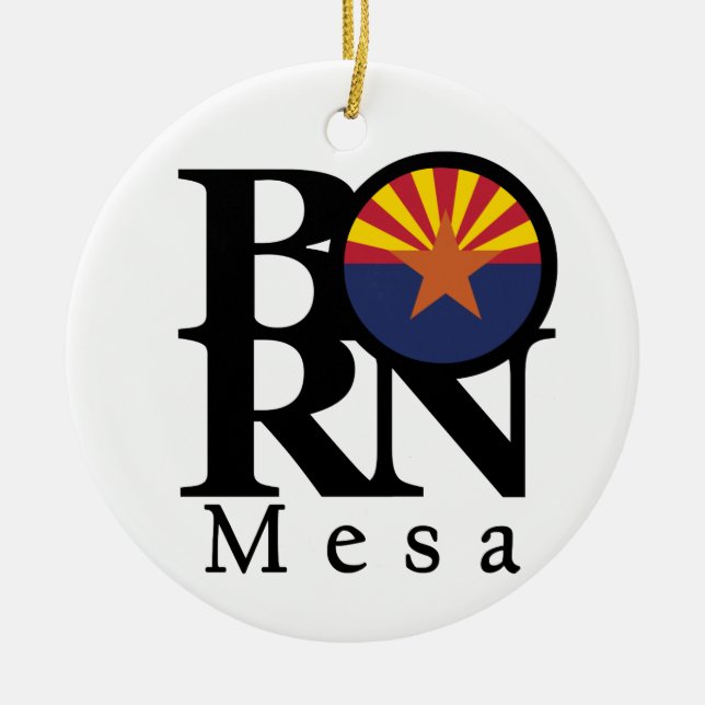 BORN Mesa Arizona Julgransprydnad Keramik (Framsidan)