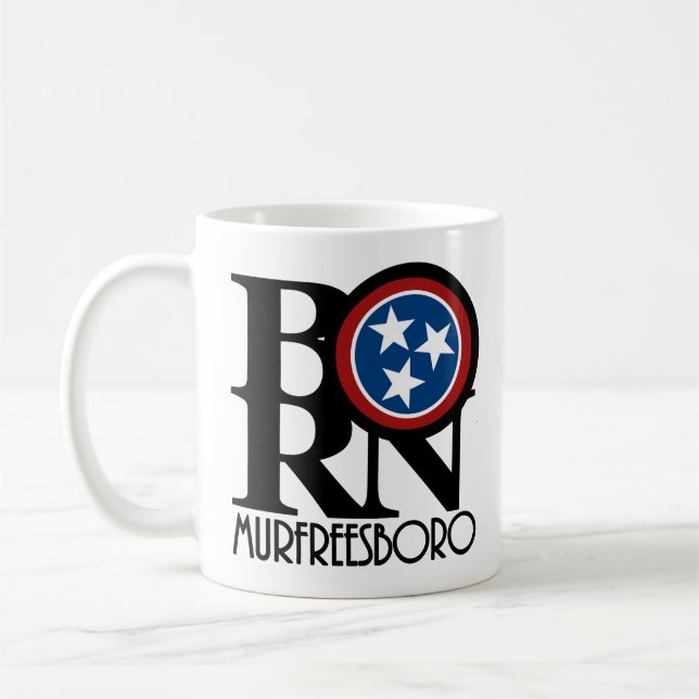 BORN Murfreesboro, Tennessee 11oz Kaffemugg (Vänster)