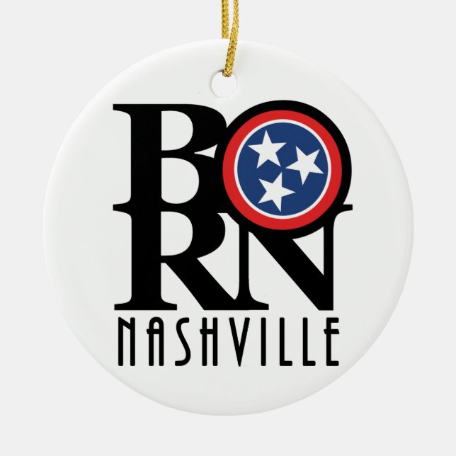 BORN Nashville Julgransprydnad Keramik (Framsidan)