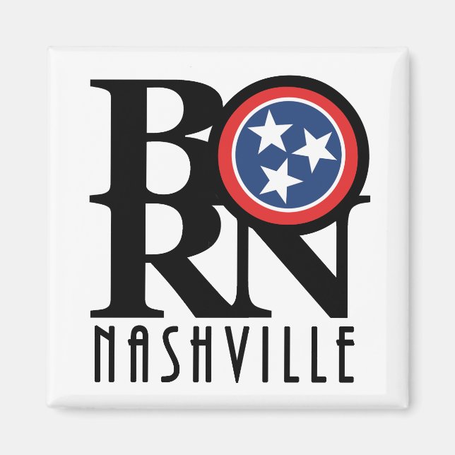 BORN Nashville Tennessee Magnet (Framsidan)